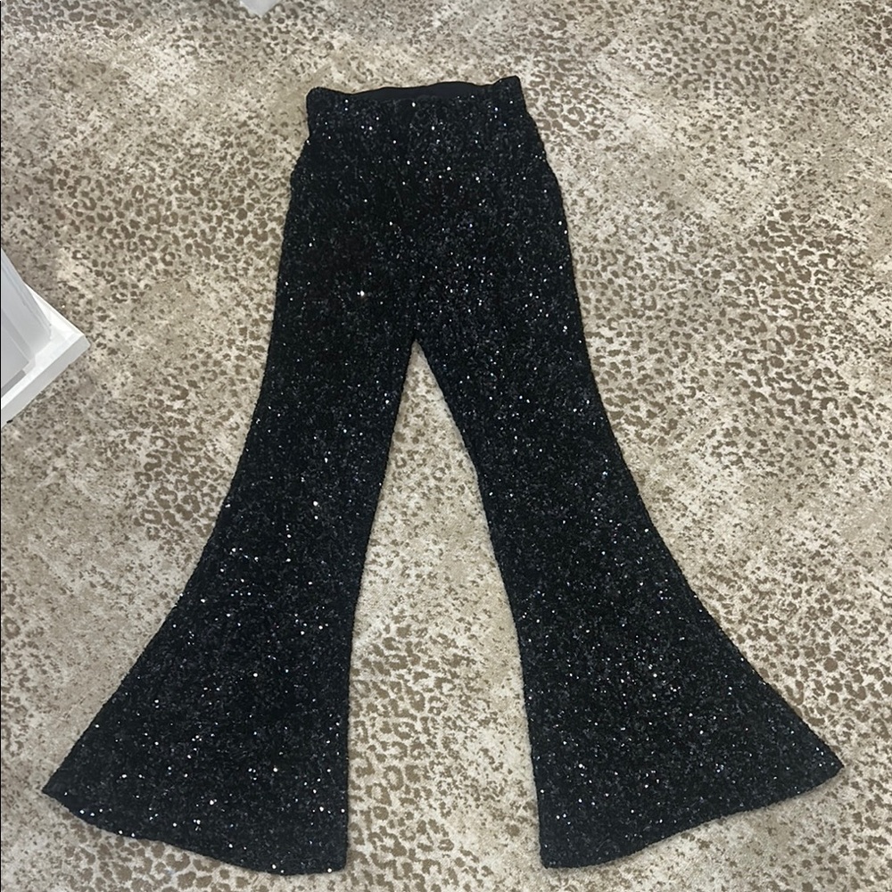 NWT Express Black Sequin Pants size small